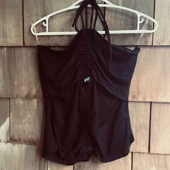 REISS Solare Cutout Halter Black Top Viscose Jersey Size L Made In Turkey - Picture 5 of 15